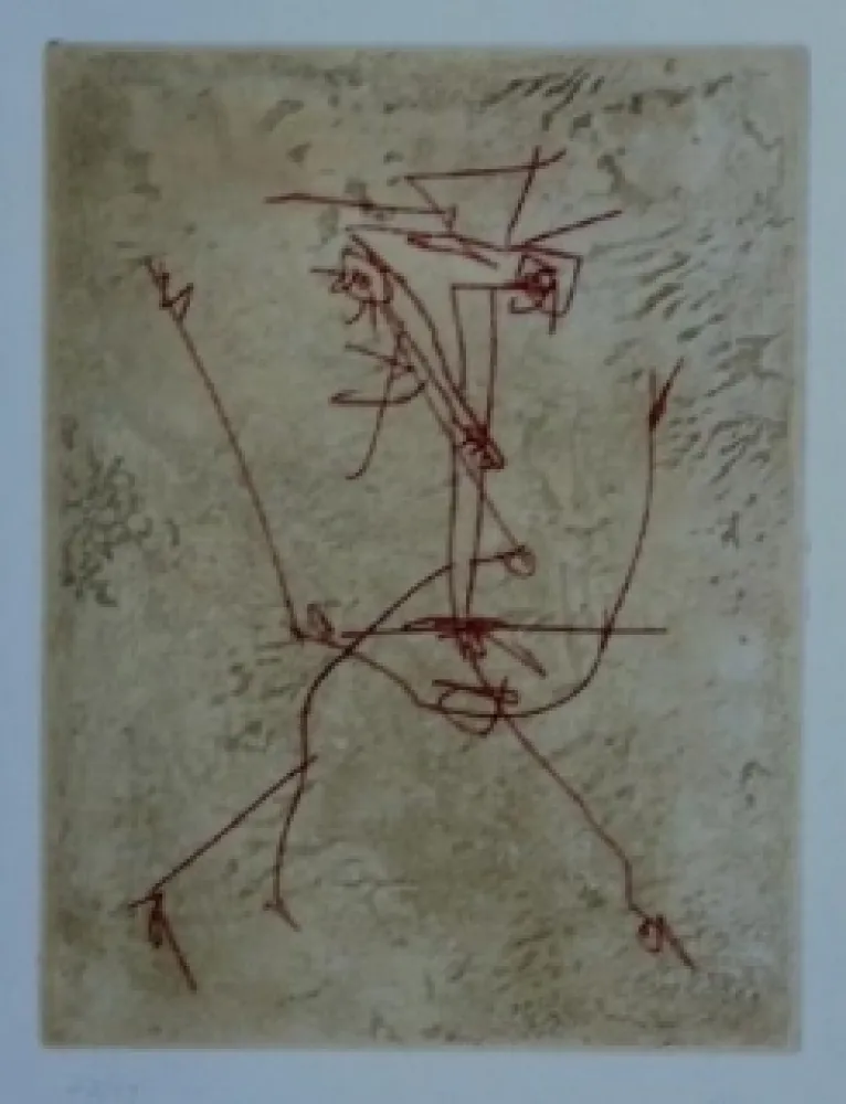 Aguafuerte Y Aguatinta Saura - Tête