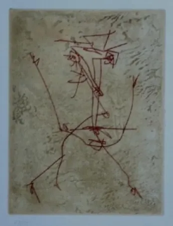 Aguafuerte Y Aguatinta Saura - Tête