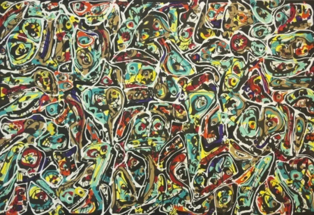 Litografía Saura - The Danger of the Link 