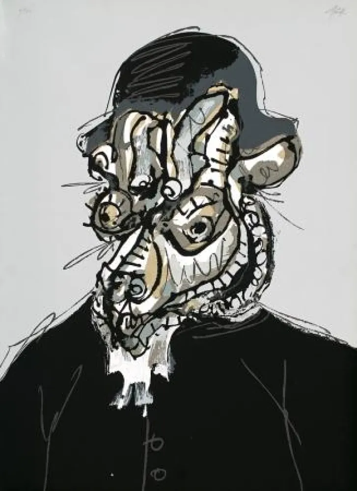 Serigrafía Saura - The King