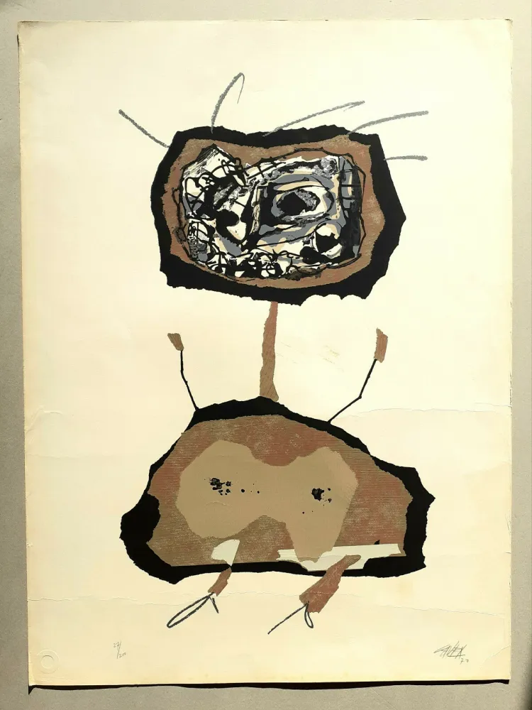 Serigrafía Saura - Untitled