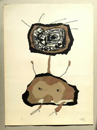 Serigrafía Saura - Untitled