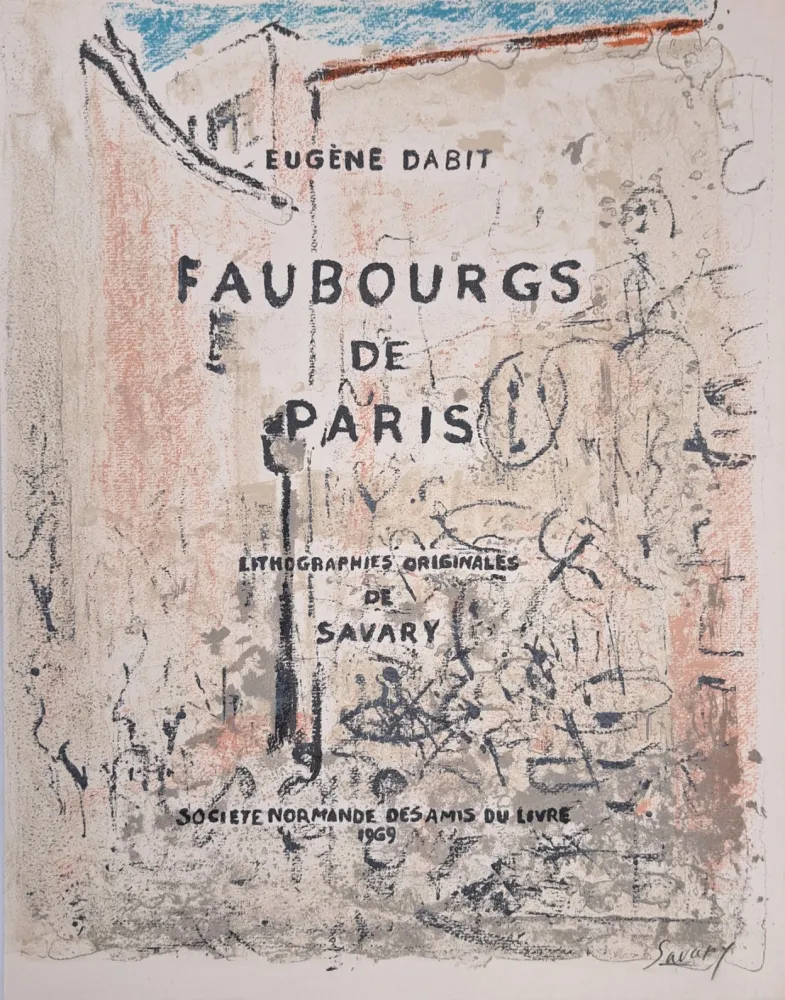 Litografía Savary - Faubourgs de Paris