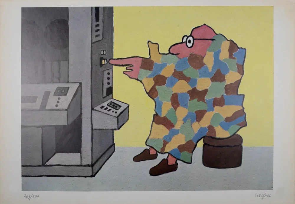 Litografía Savignac - Douce France