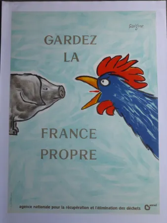 Cartel Savignac - Gardez la France propre