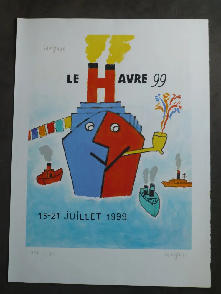 Litografía Savignac - Le Havre 1999
