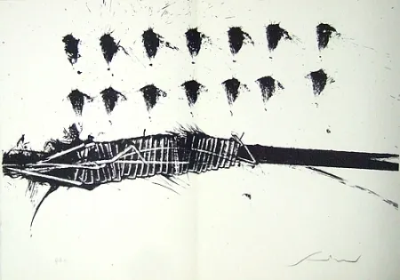 Litografía Scanavino - A mezzo della notte