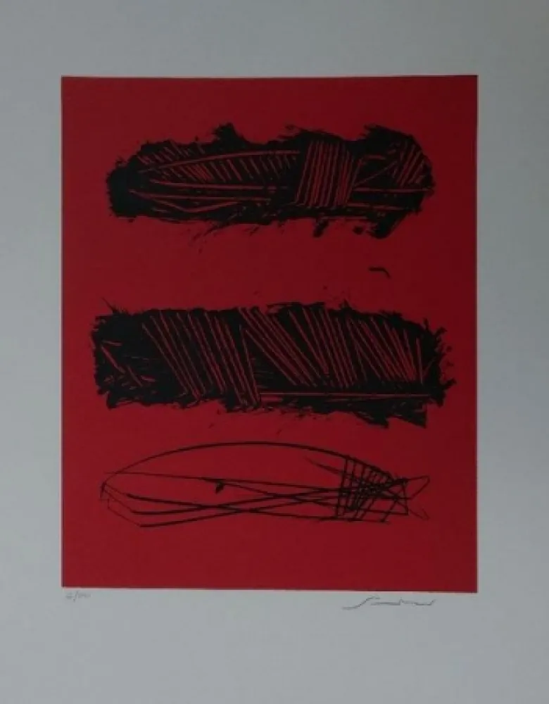 Litografía Scanavino - Senza titolo