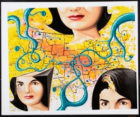 Serigrafía Scharf - 3 Faces Jackie