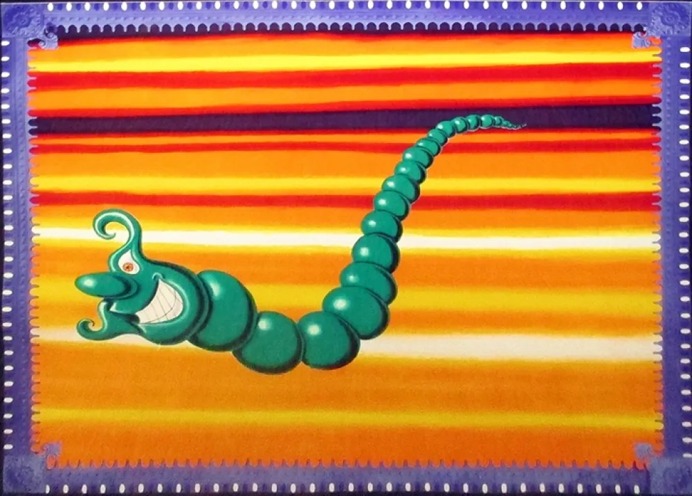 Serigrafía Scharf - Jade Pea God