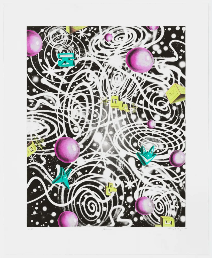 Aguafuerte Scharf - Kozmik