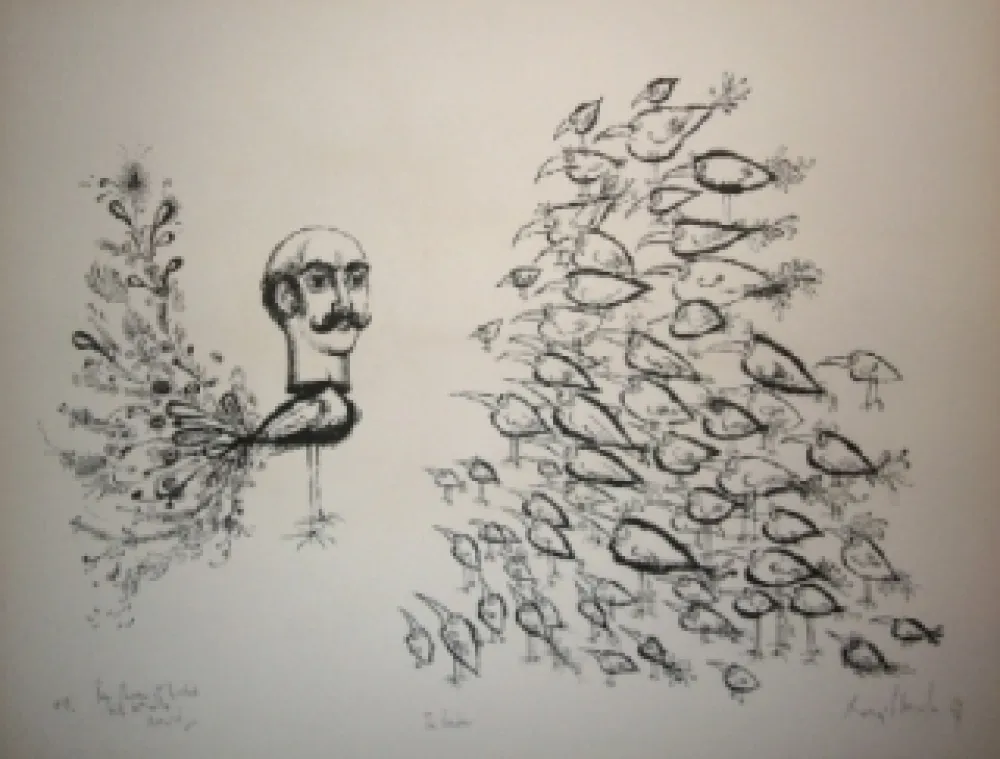 Litografía Scharf - The leader