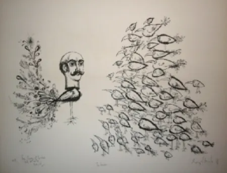 Litografía Scharf - The leader