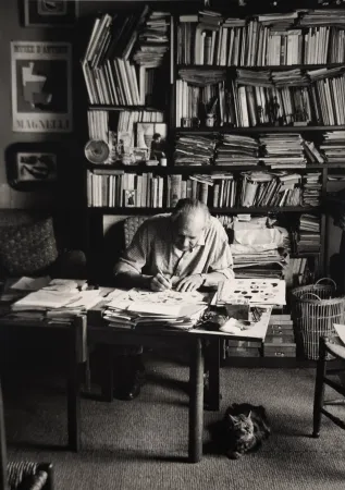 Fotografía Scheidegger - Alberto Magnelli, Paris, um 1951. 