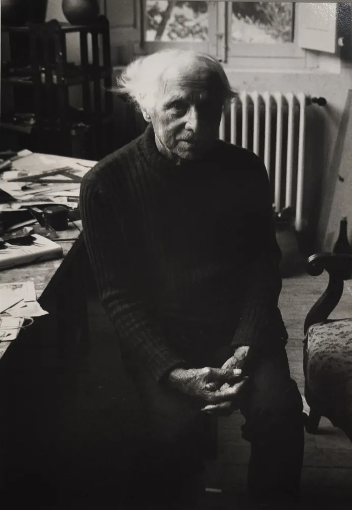 Fotografía Scheidegger - Max Ernst, 1974.