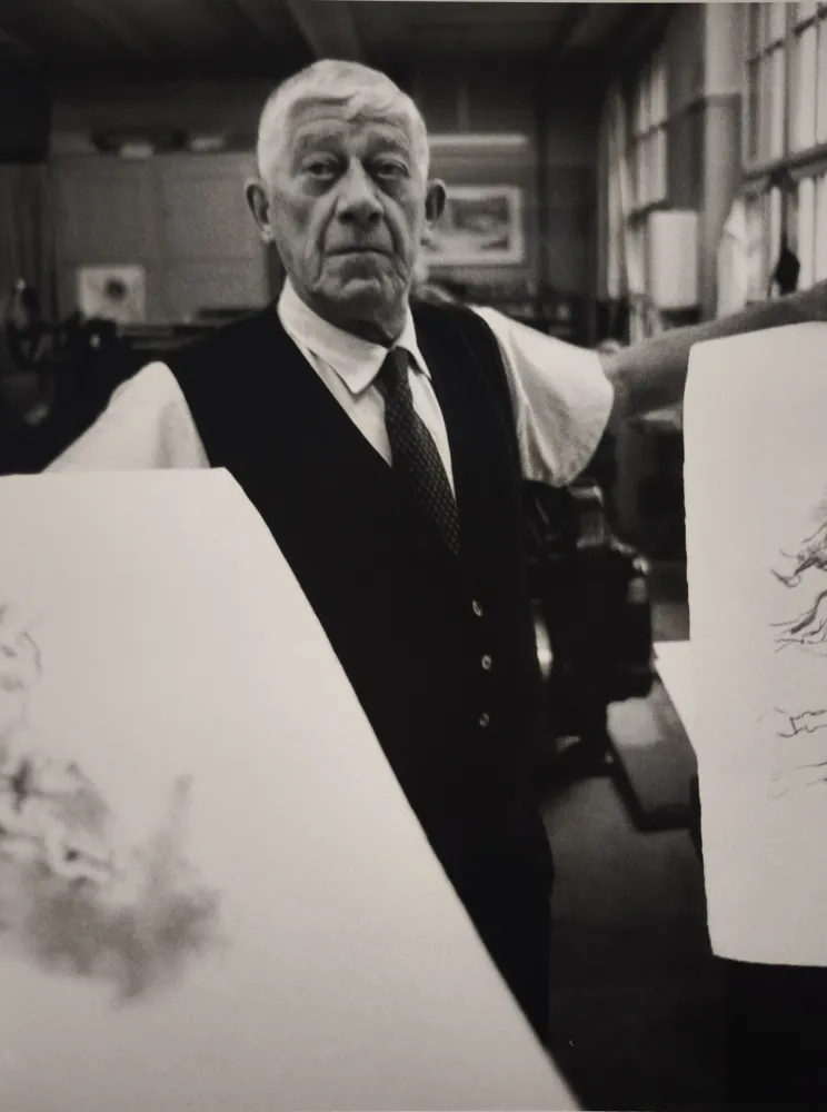 Fotografía Scheidegger - Oskar Kokoschka, 1967.