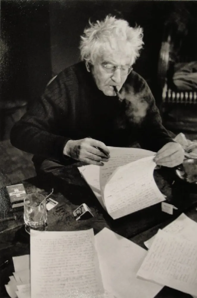 Fotografía Scheidegger - VARLIN (Willy Guggenheim) schreibt den Text über Karl Geiser