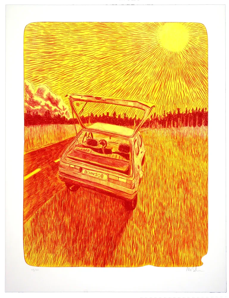 Litografía Schelde - Car