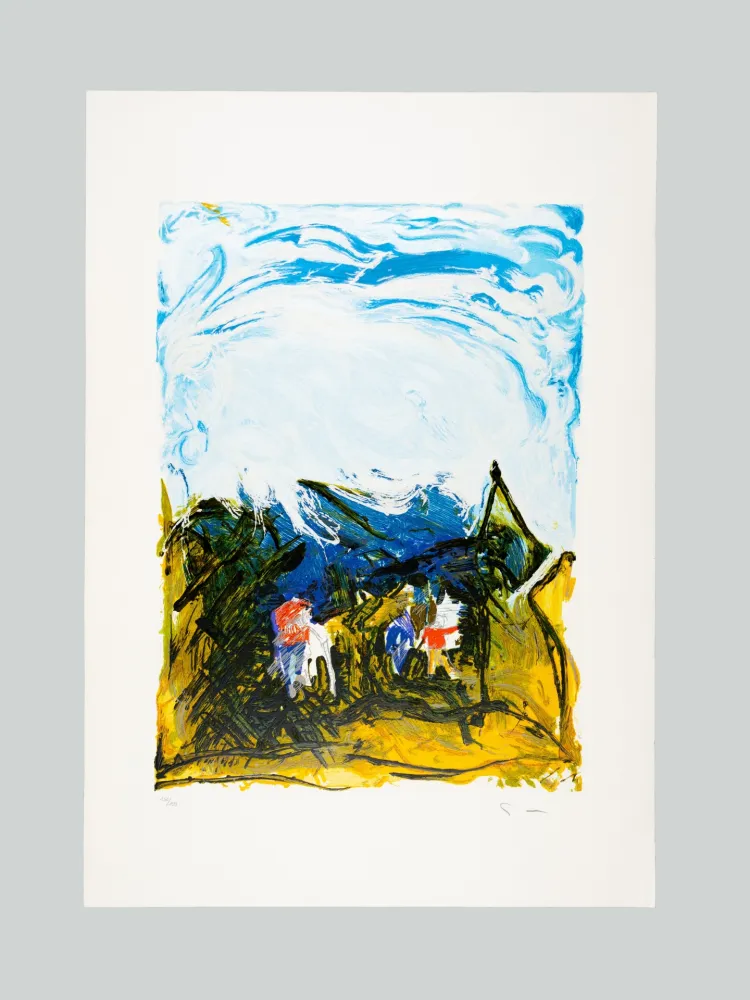 Serigrafía Schifano - Area aperta