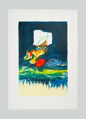 Serigrafía Schifano - Buio inquinato