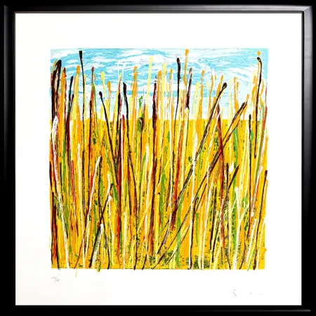 Serigrafía Schifano - Campo di grano