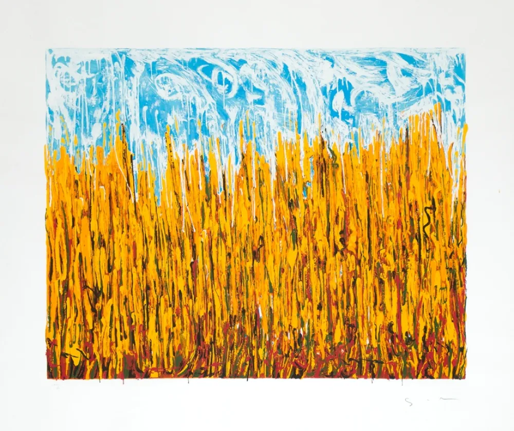 Serigrafía Schifano - Campo di pane