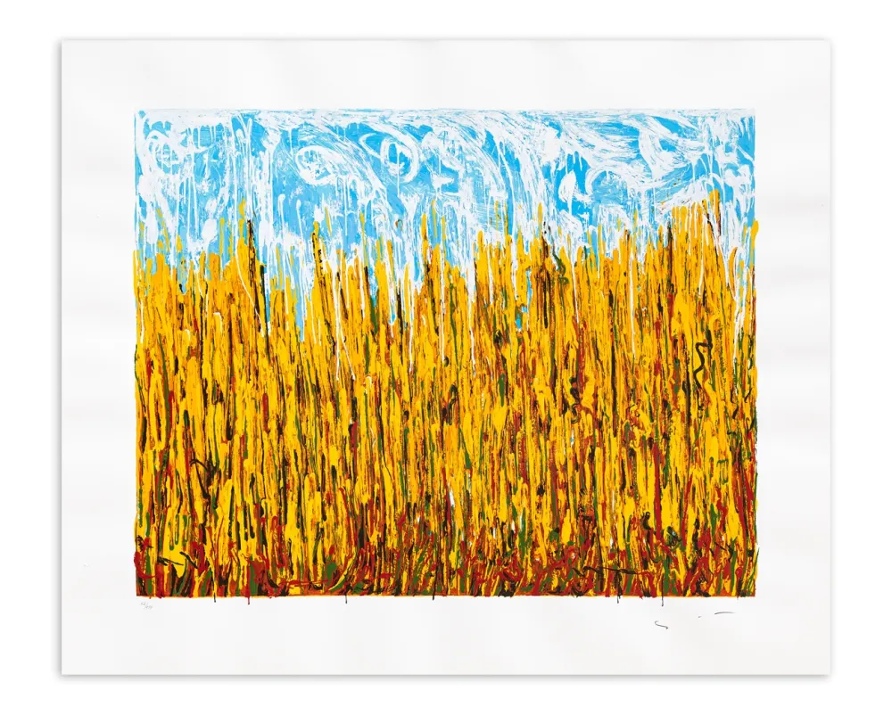 Serigrafía Schifano - Campo di pane