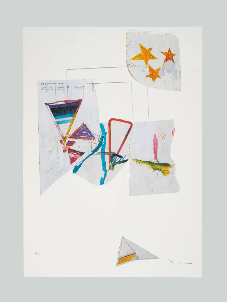 Litografía Schifano - Composizione