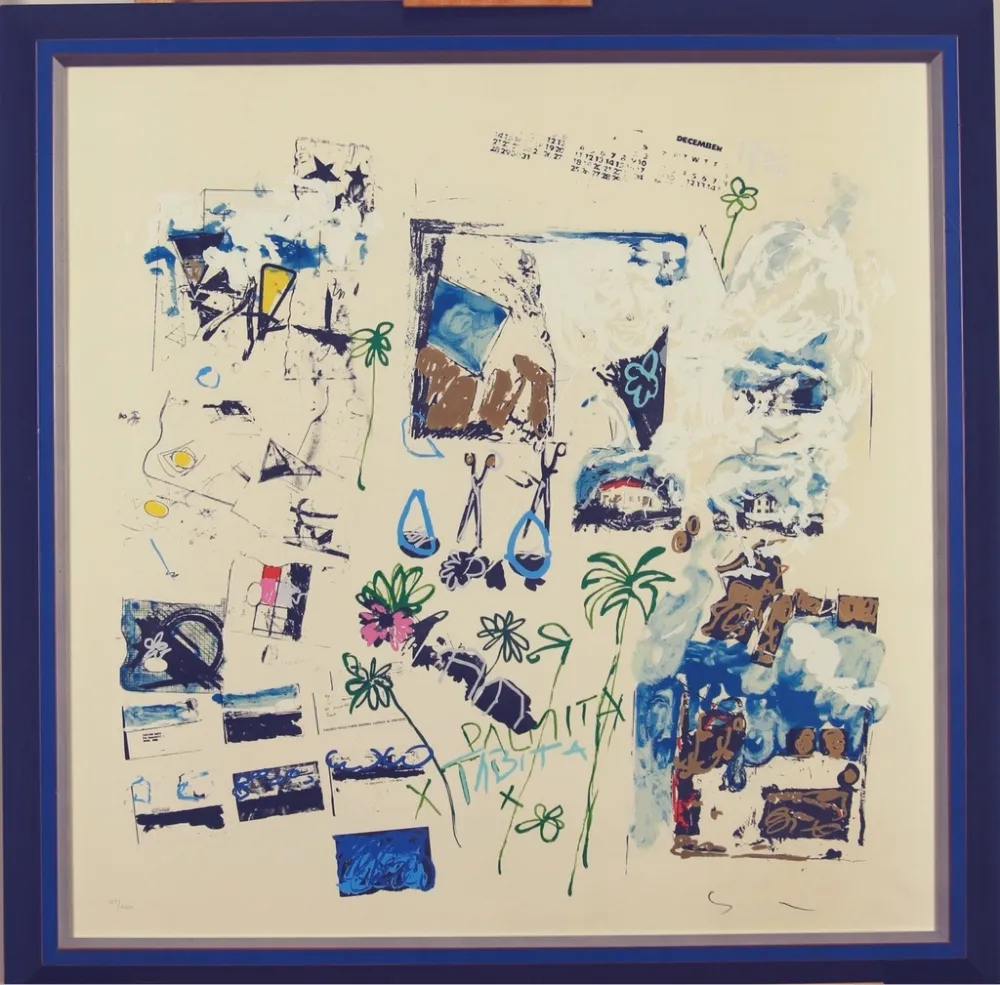 Litografía Schifano - Dicembre