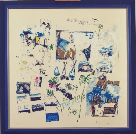 Litografía Schifano - Dicembre