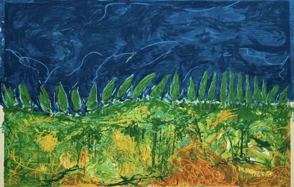 Litografía Schifano - Mario Schifano (1934–1998) – Bellavista – Enamel screen printing – 1993