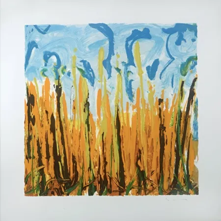 Serigrafía Schifano - Mario Schifano (1934–1998) – Campo Basso – Enamel screen printing, 29-colour printing on Magnani di Pescia paper – 1988