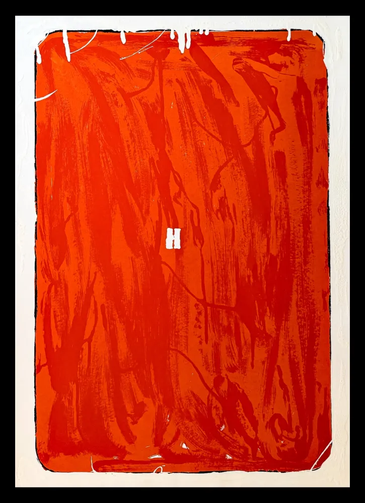 Serigrafía Schifano - Mario Schifano (1934–1998) - Monochrome - Materic serigraphy with enamels on cardboard - 1975