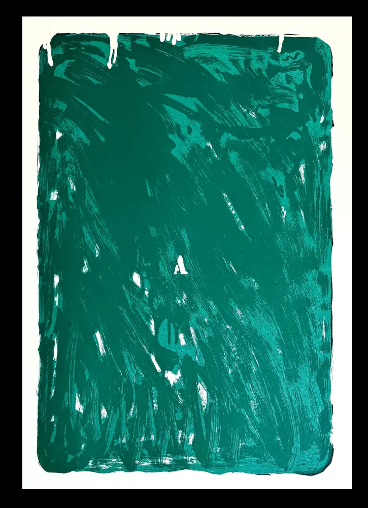 Serigrafía Schifano - Mario Schifano (1934–1998) - Monochrome - Materic serigraphy with enamels on cardboard - 1975