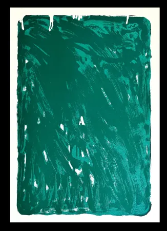 Serigrafía Schifano - Mario Schifano (1934–1998) - Monochrome - Materic serigraphy with enamels on cardboard - 1975