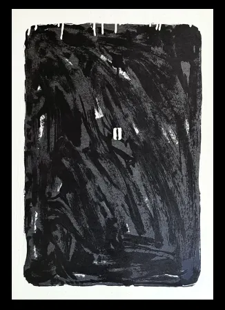 Serigrafía Schifano - Mario Schifano (1934–1998) - Monochrome - Materic serigraphy with enamels on cardboard - 1975