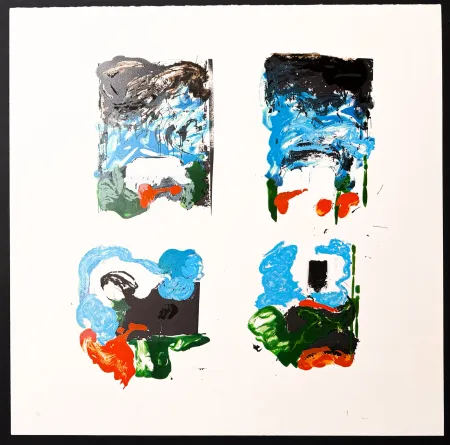 Litografía Schifano - Mario Schifano (1934–1998) - Vedute interrotte - Lithograph with screen printing on paper - 1988