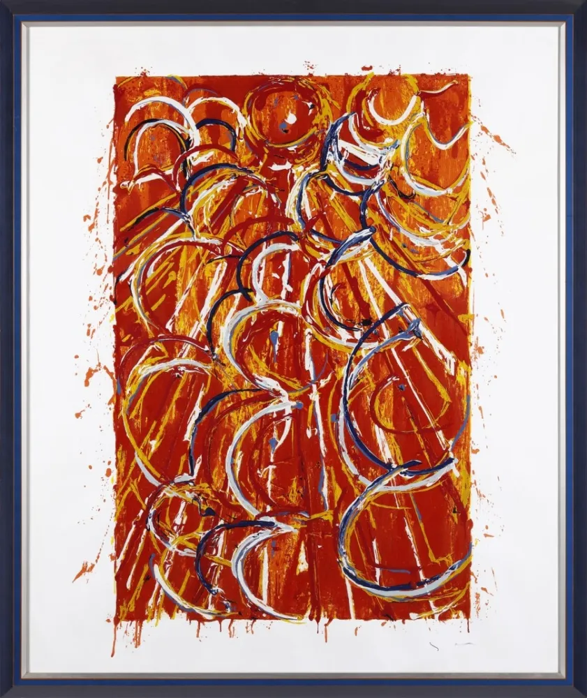 Serigrafía Schifano - Nella vetrata rossa