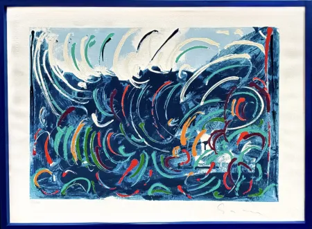 Serigrafía Schifano - Onde (Waves)