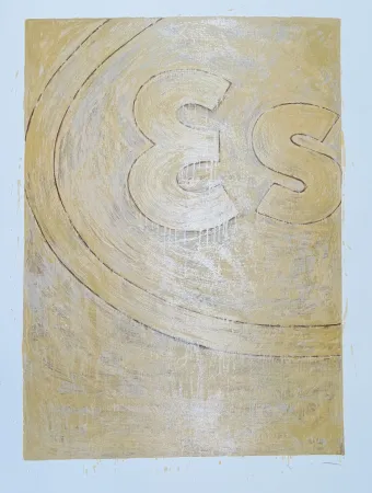 Serigrafía Schifano - Propaganda (particolare)