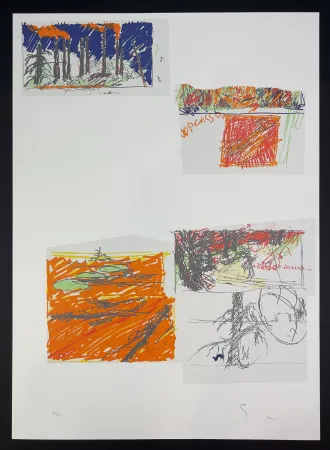 Serigrafía Schifano - Senza titolo