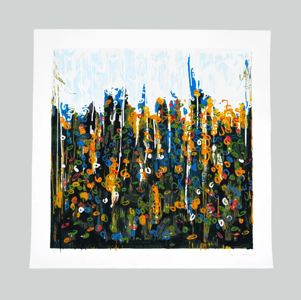 Serigrafía Schifano - Splendore del floricoltore