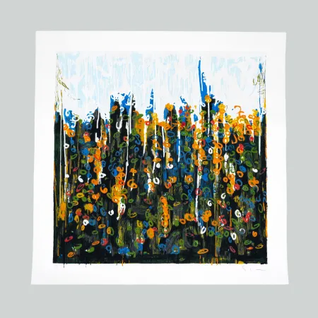 Serigrafía Schifano - Splendore del floricoltore