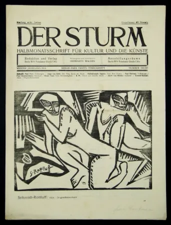 Grabado En Madera Schmidt-Rottluff - Akte (Nudes)