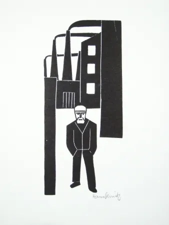Linograbado Schmitz - Arbeiterfreizeit (Worker's Leisure Time)
