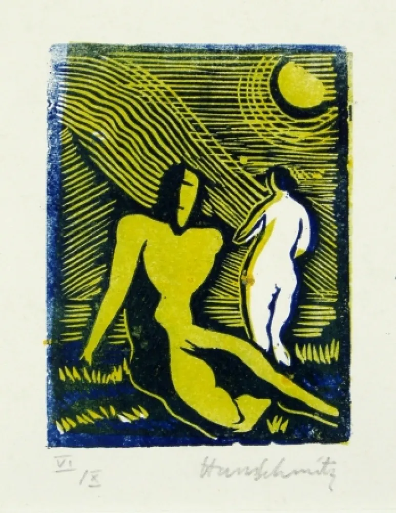 Linograbado Schmitz - Paar (Couple)
