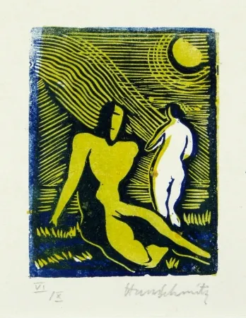 Linograbado Schmitz - Paar (Couple)