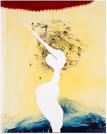 Serigrafía Schnabel - Bandini (His Foe Pursued)