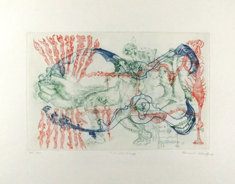 Grabado Schultze - In der Zange