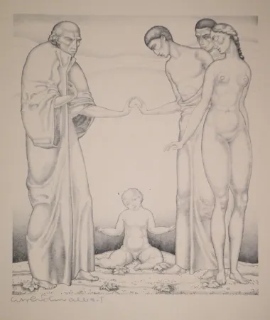 Litografía Schwalbach - 10 Original Steinzeichnungen